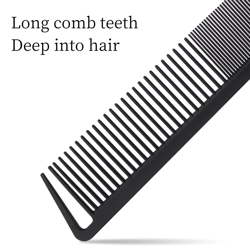 Carbon Fiber Hair Cutting Comb Coiffeur Professional Barber Combs High Temperature Resistance Hairstylist Hairdressing Brush