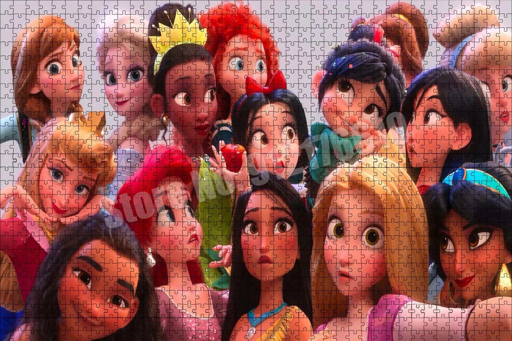 Disney Princess Jigsaw Puzzles 1000 Pieces Cartoon Anime Characters Decompress Puzzles for Adults Children Educational Toys Gift