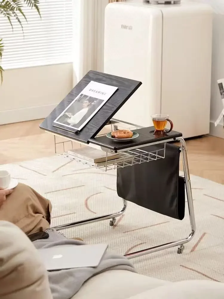 

Trolley Living Room Coffee Table Bedside Shelf Table The New Mobile Sofa Side Several Movable Rotating Table