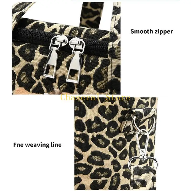 Accessorio per passeggini multiuso E7CE con cinturini regolabili Tenda Modelli leopardo Organizzatori passeggini per