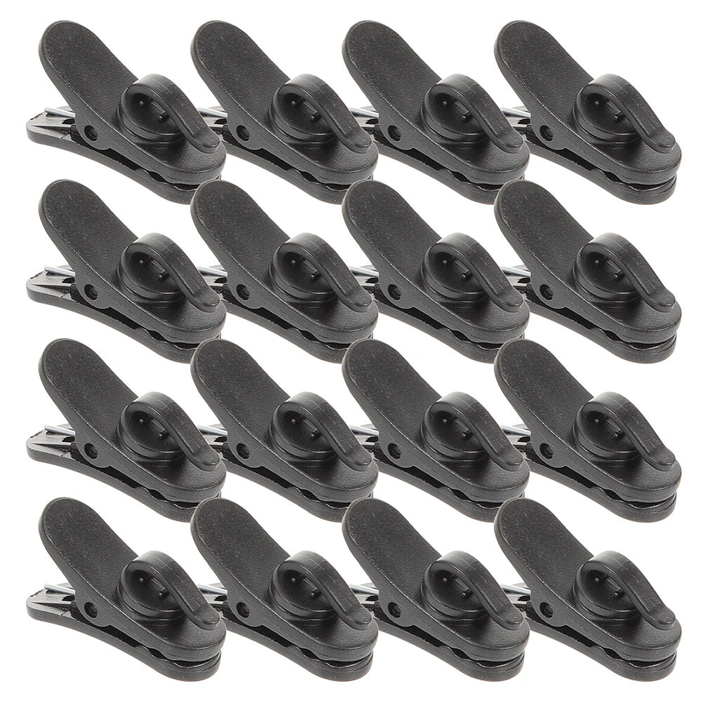 

200 Pcs Headphone Cable Clips Rotatable Earphone Wire Clip for Shirt Lapel Mic Holder Collar Plastic Cord ganizer