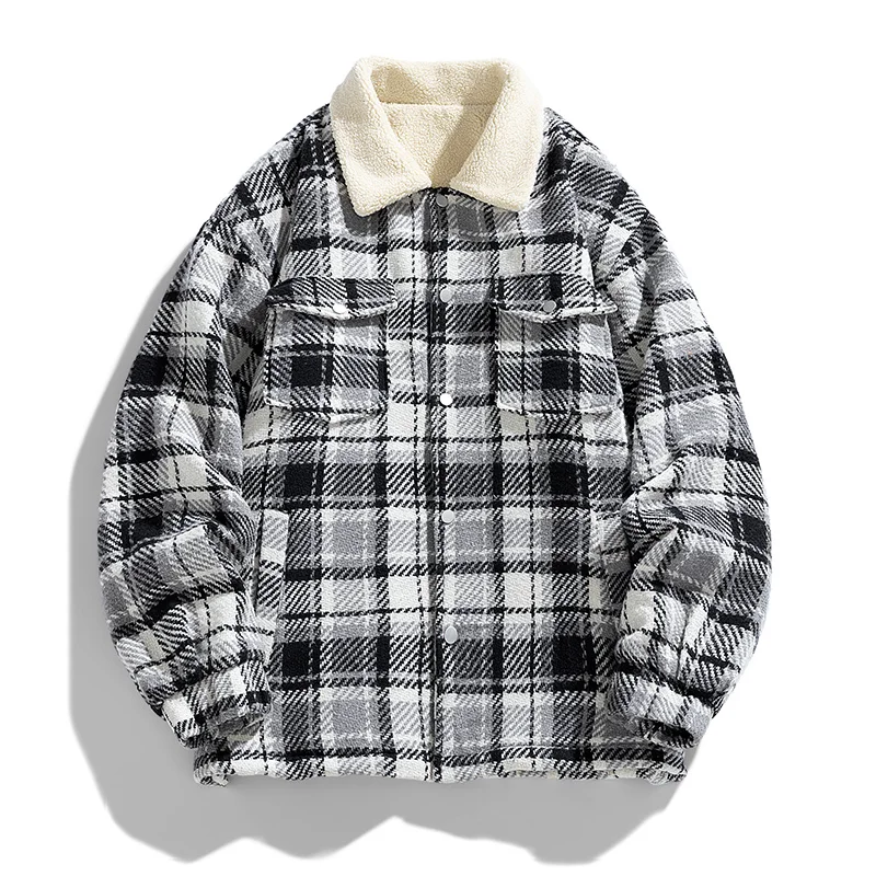 2024 autumn new arrival men's coat high quality casual thick jacket men,spring fashion casual Plaid jackets,plus-size M-3XL