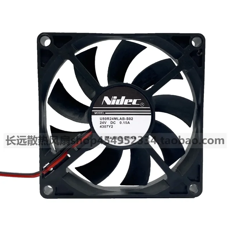 for Nidec U80R24MLAB-S02 24V 8015 Ultra Quiet Main Case Heat Dissipation Ultra Thin Fan New Original