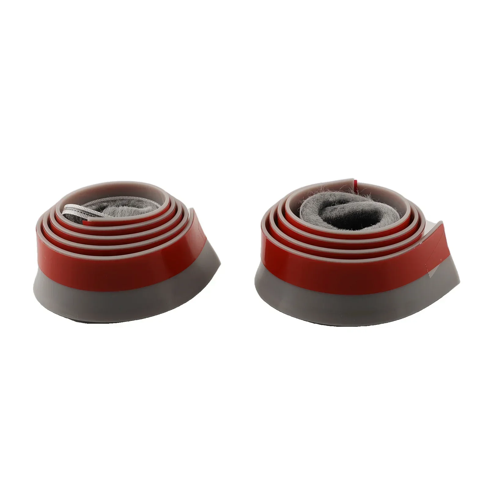 2 Stuks 53 Mm Rubberen Afdichtstrip Deur Zuig Met Borstel Winddicht Deur Bodem Afdichtstrip Vochtbestendige En insect-proof Deur