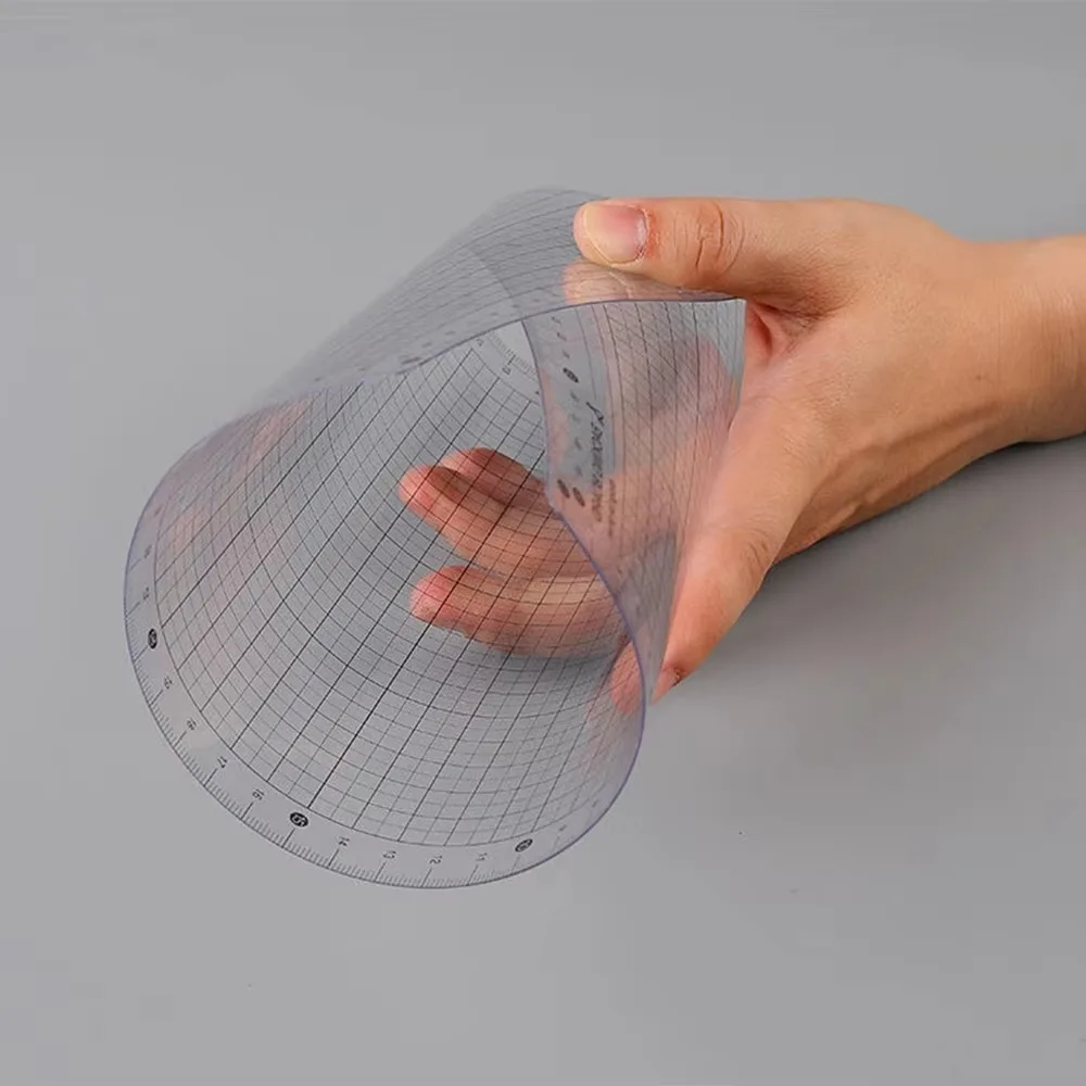 Nuovo blocco didattico A4/B5/A5 antiscivolo griglia trasparente scala righello tavolo da scrittura in plastica scrittura per studenti