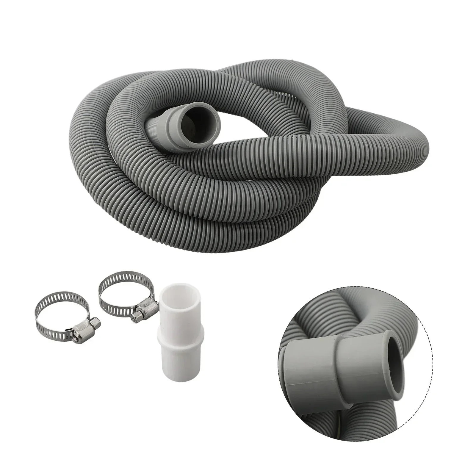 Extendable Drain Waste Hose Kit For Washing Machine And Dishwasher Easy Installation Compatible With All Brands