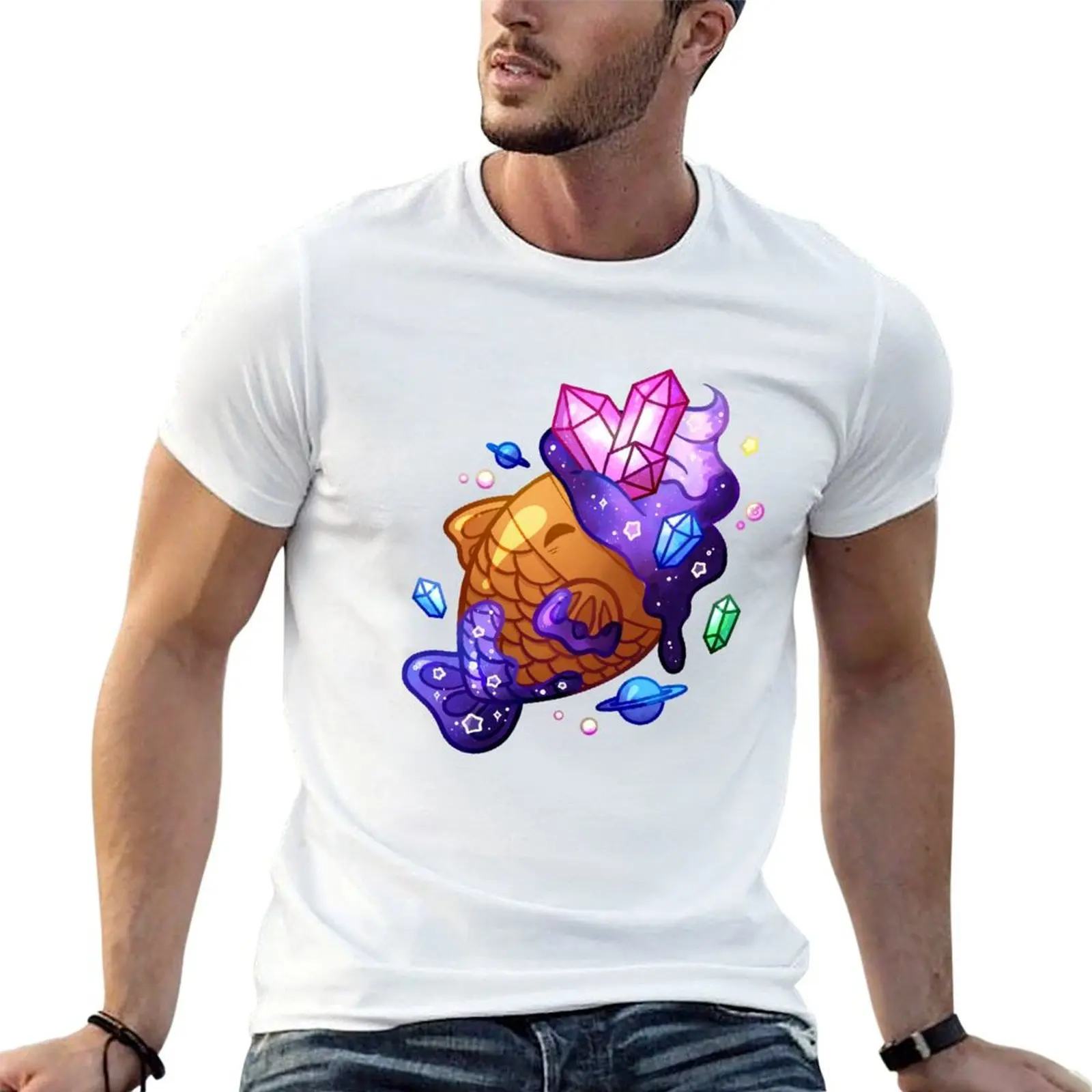 

graphic man designer shirt t t man Taiyaki Crystal T-Shirt shirts Galaxy