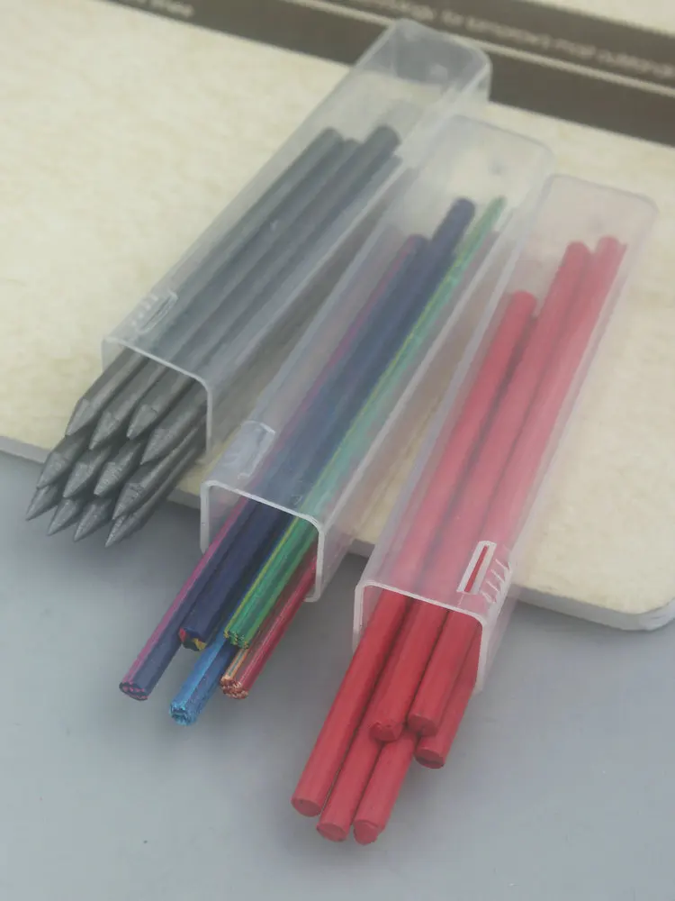 

4.0mm Lead Pencil Mechanical 4mm Refill 2b-16b Automatic Lead Refill Lead Red Blue Color Pencil Lead Engineering Sketch Painting