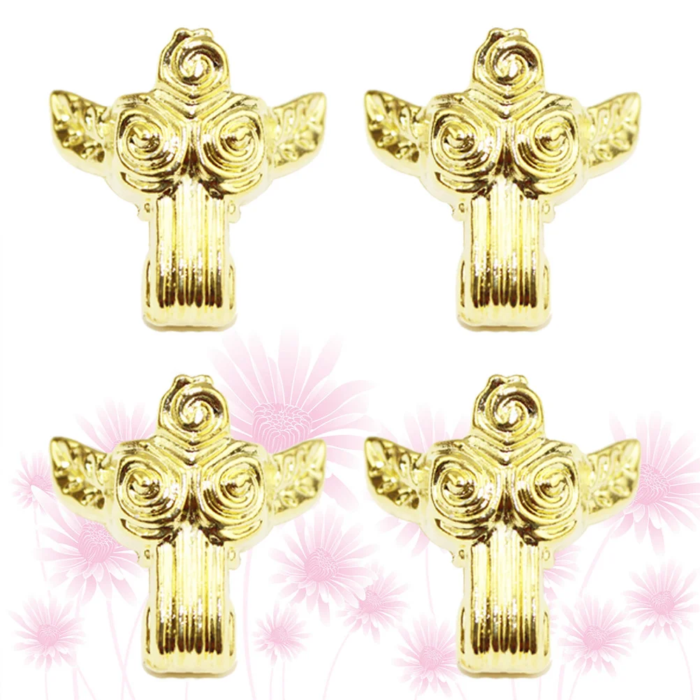 8 pièces Golden Rose Vintage en alliage de Zinc meubles jambes pieds de remplacement pour canapé-lit chaise Protection bureau à domicile