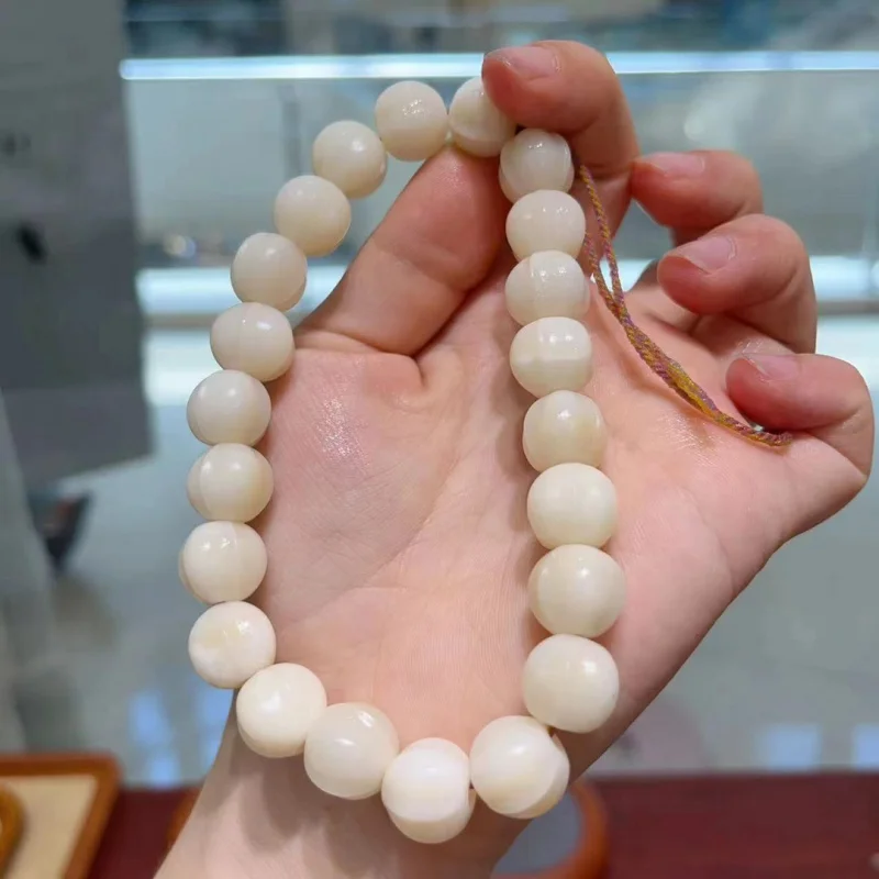 Bone Shark Back Single Circle Bead Accessories Prayer Buddha Beads Bracelet Unisex