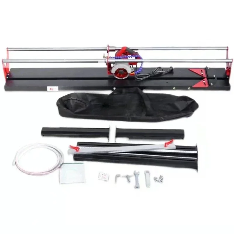 Portable electric tile cutting machine, multi-purpose slotting, edging and chamfering machine, dust-free stone cutting