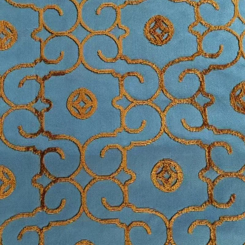 

Chinese-style Xiangyun Zhangzhou velvet fabric jacquard and embossed for Hanfu cheongsam skirts