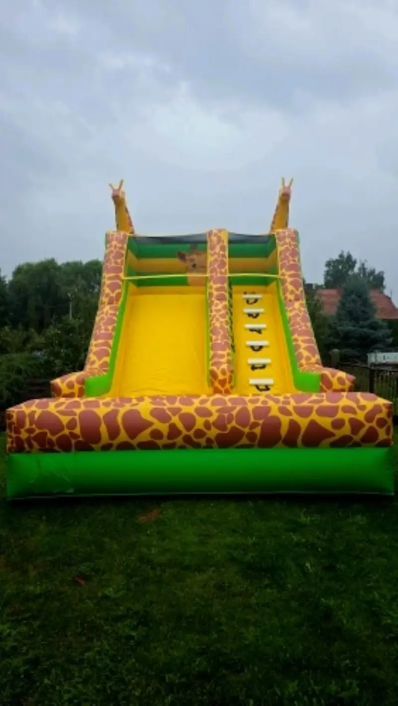 With a Blower for Free 100% PVC Commercial Inflatable Land Slide Inflatable Castle High Quality Bouncy Slide  Climbing Wall