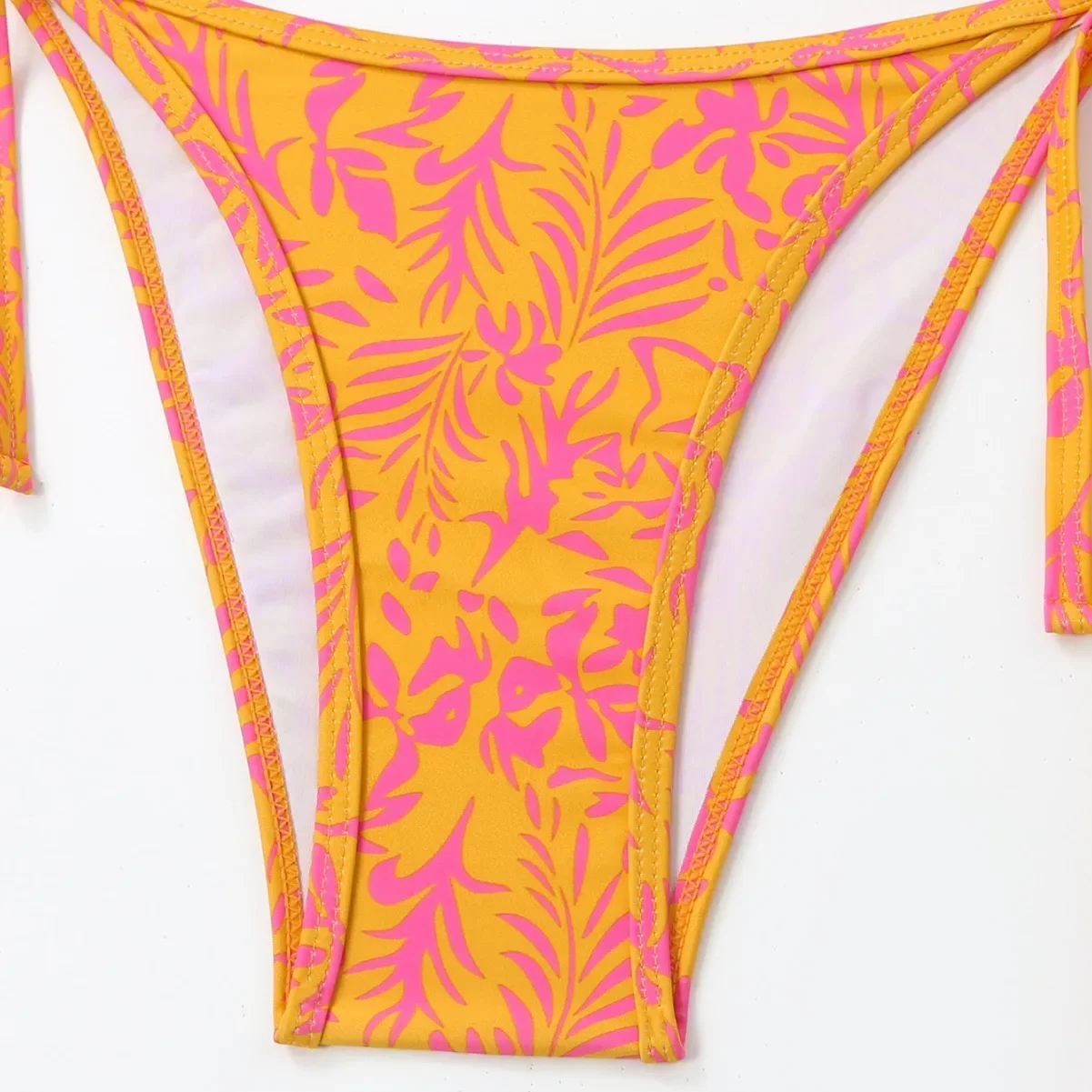 2024 새로운 3 조각 세트 수영복 여성 문자열 수영복 섹시한 비키니 세트 Sarong 스커트 Beachwear 수영복 오렌지 커버 업