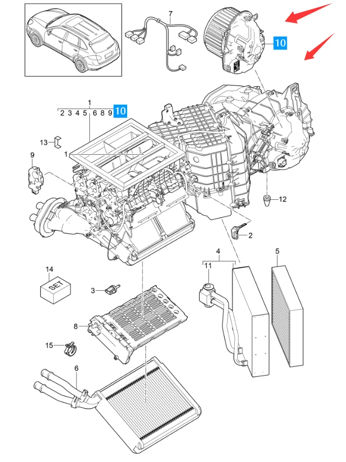 95857234202 7P0820021B A/C Heater Blower Motor Resistor Fan FOR Porsche Cayenne 958 VW TOUA Touareg 2011-2018
