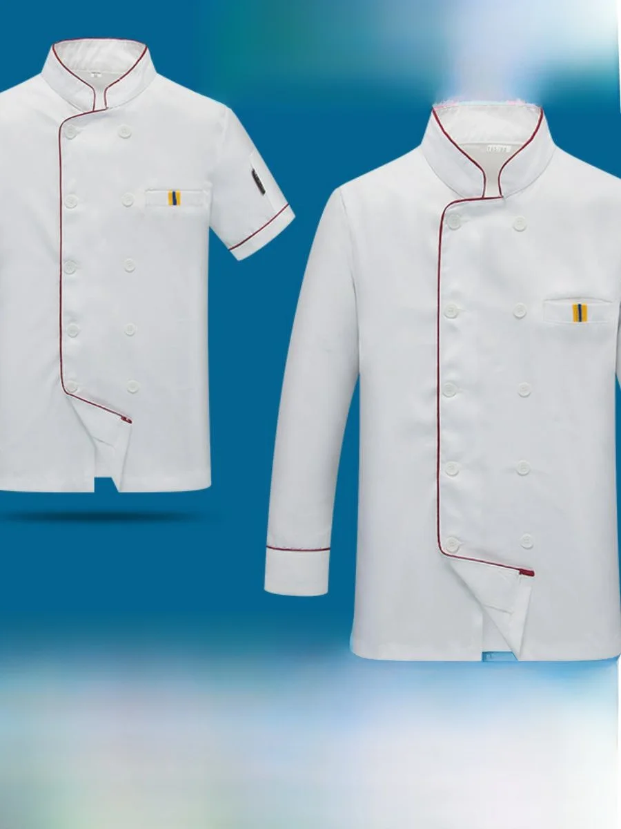 

Мужской комплект униформы для поваров с длинным и коротким рукавом для отелей, ресторанов и кухонь, грязеотталкивающий, на весну, лето, осень, зиму