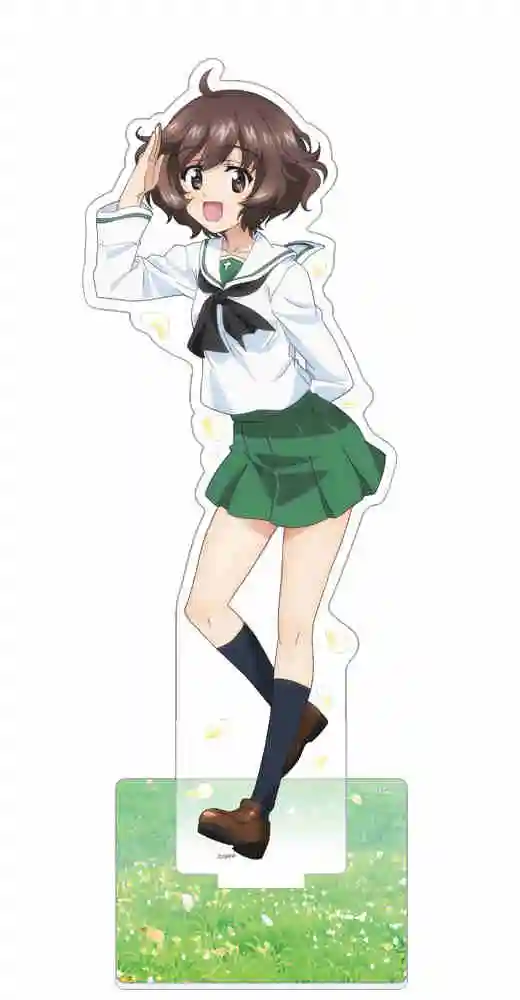 Anime Fans Gifts GIRLS und PANZER The Movie Sailor suit Superstar HD Figurel Acrylic Stand  PVC Desktop decoration About 15cm