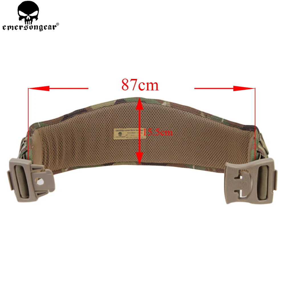 Imagem -02 - Emersongear-tático Acolchoado Cinto de Cintura Molle Cintura Airsoft Cummerbunds Combate Modular Multi-camo 500d Nylon Tiro e Caça