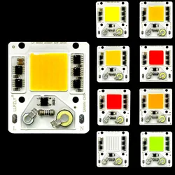 50W COB Źródło światła AC 220V Inteligentny układ scalony Bez potrzeby sterownika DIY Światło halogenowe COB LED Żarówka LED Reflektor do oświetlenia zewnętrznego