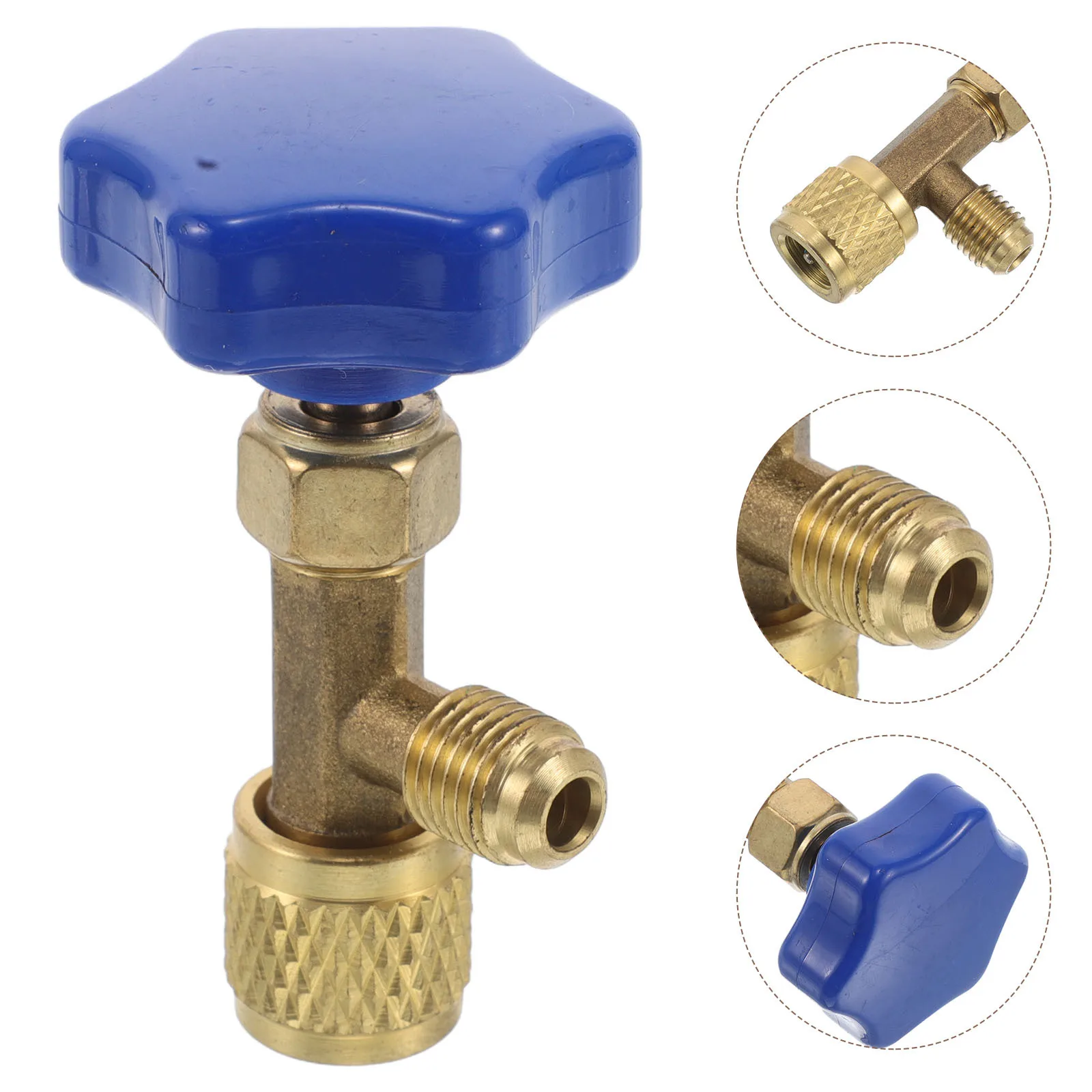 

Refrigerant Bottle Opener Ac Valve Tool Brass Flow Control for Air Conditioning