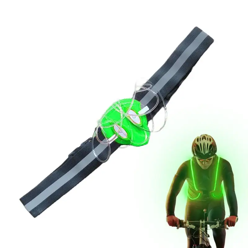 Night Cycling Vest LED Reflective Safety Gear Cycling Running Vest Washable Cycling Vest For Night Walking Cycling Running