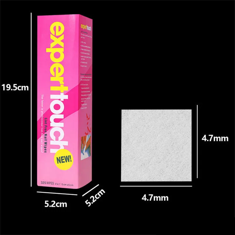 Lingettes dissolvant de vernis à ongles non pelucheuses, outil de manucure, tampons en coton, serviettes pour Nail Art, dissolvant de vernis Gel, 325 pièces/boîte
