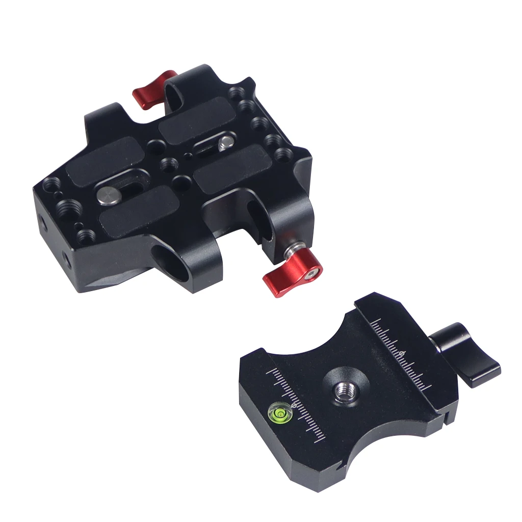Universal Kamera Grundplatte Schulter Rig 15mm Stange Clamp Quick Release Adapter für Sony DSLR Käfig Vlog Schulter Unterstützung System – Detail 36