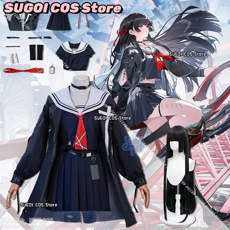 

Игра Wuthering Waves Косплей Чиса Костюм высокого качества {SUGOI COS}JK School Kawaii Jirai Kei Платье для девочек Лолита Хэллоуин