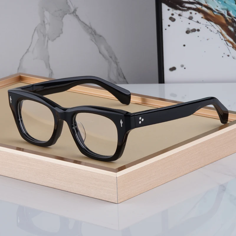 

Quality Vintage Acetate Cat Eye Glasses Frames Japanese Handmade Eyewear For Men Women Designer Brand Retro Fashion Eyeglasses
