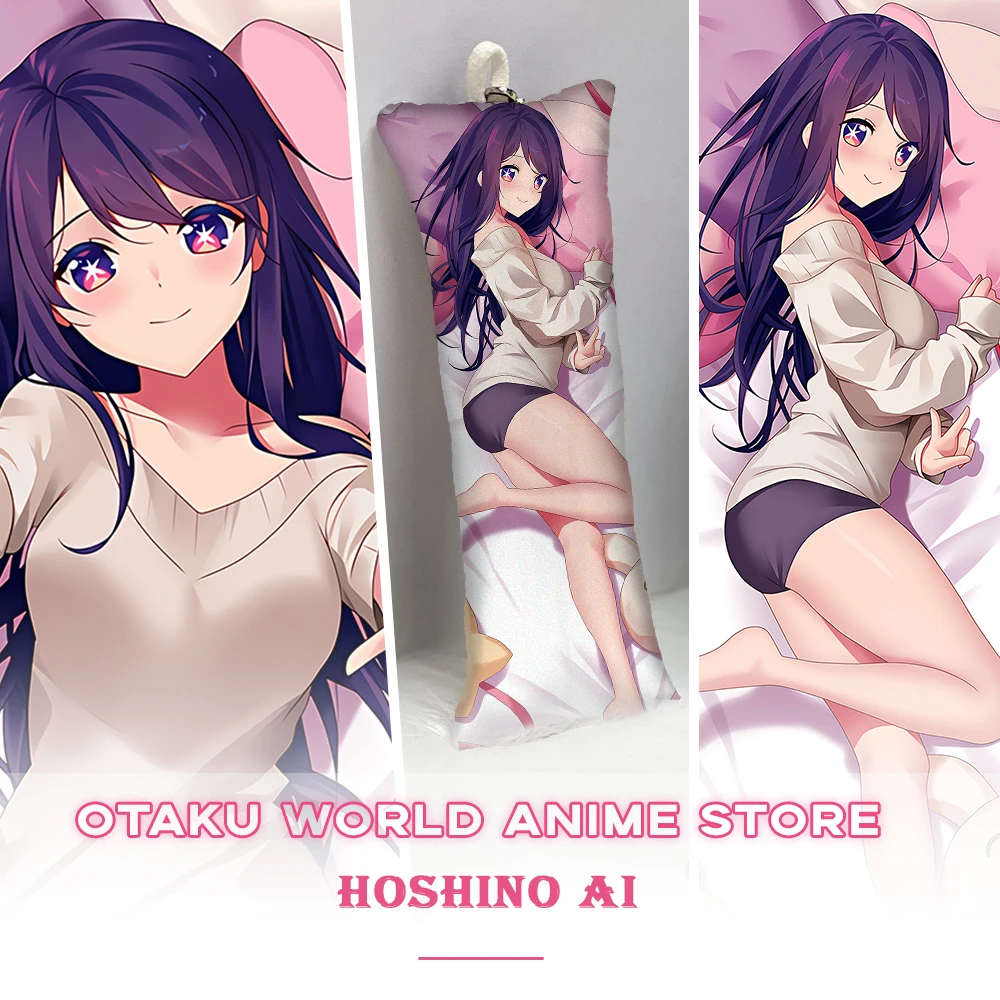 

Hoshino Ai Аниме Dakimakura Otaku 2-сторонняя Подушка с принтом Oshi No Ko, подушка для обнимания, милый чехол для подушки, постельное белье, Декор