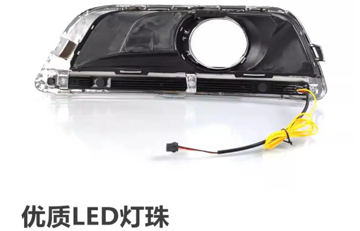 Video car accessories bumper headlight for Chevrolet Malibu daytime light 2012~2015y motor DRL LED auto headlamp fog light