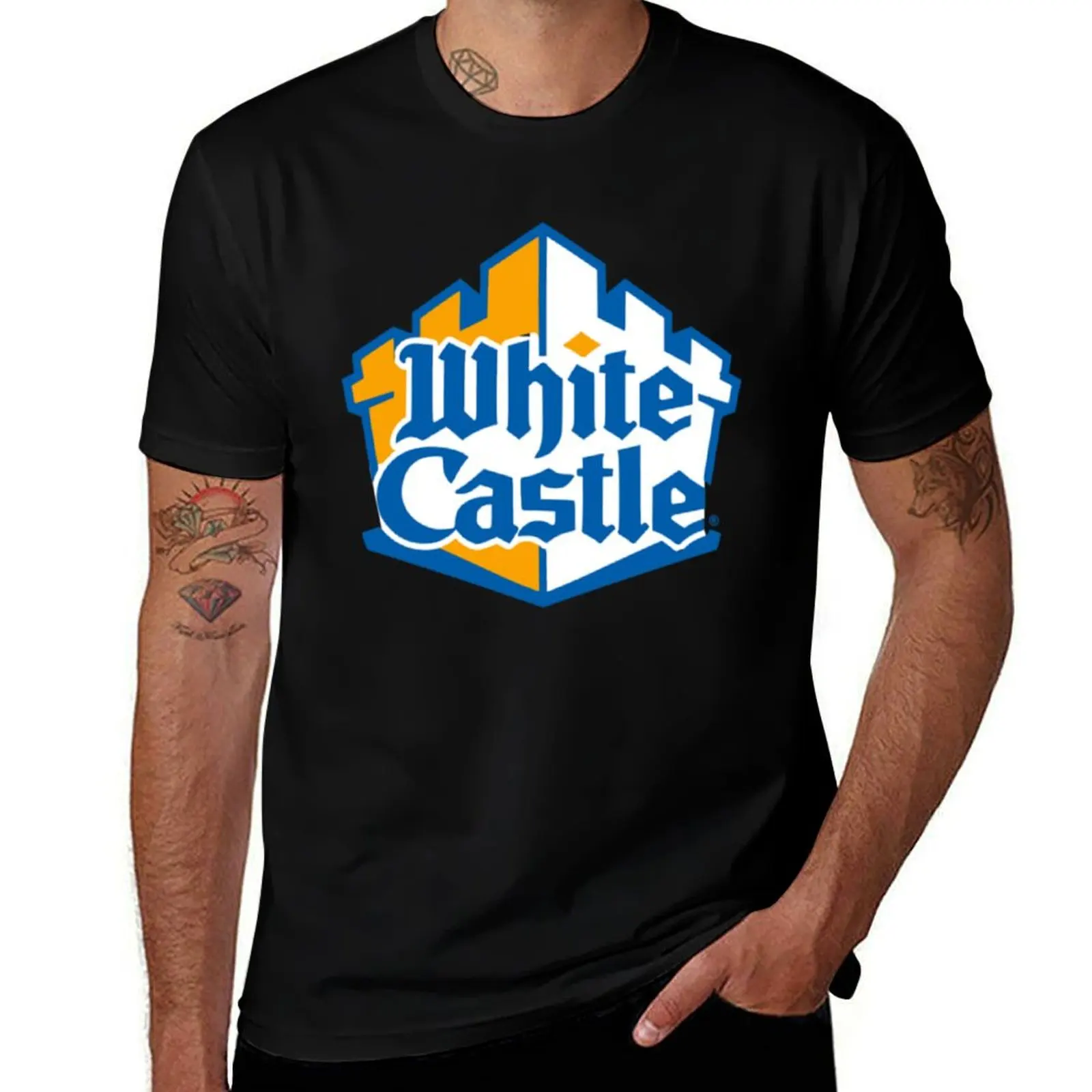 

WHITE CASTLE FASTFOOD RESTAURANT T-Shirt Blouse football t shirt cute tops Clothing mens plain t shirts