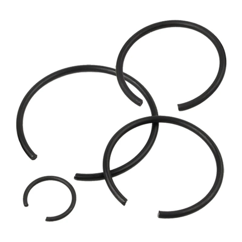 M4-M150 GB895.1 Black Steel Wire Retaining Ring For Hole Snap Ring circlip Round Wire Snap Rings Roundwire Snap Ring for Shaft