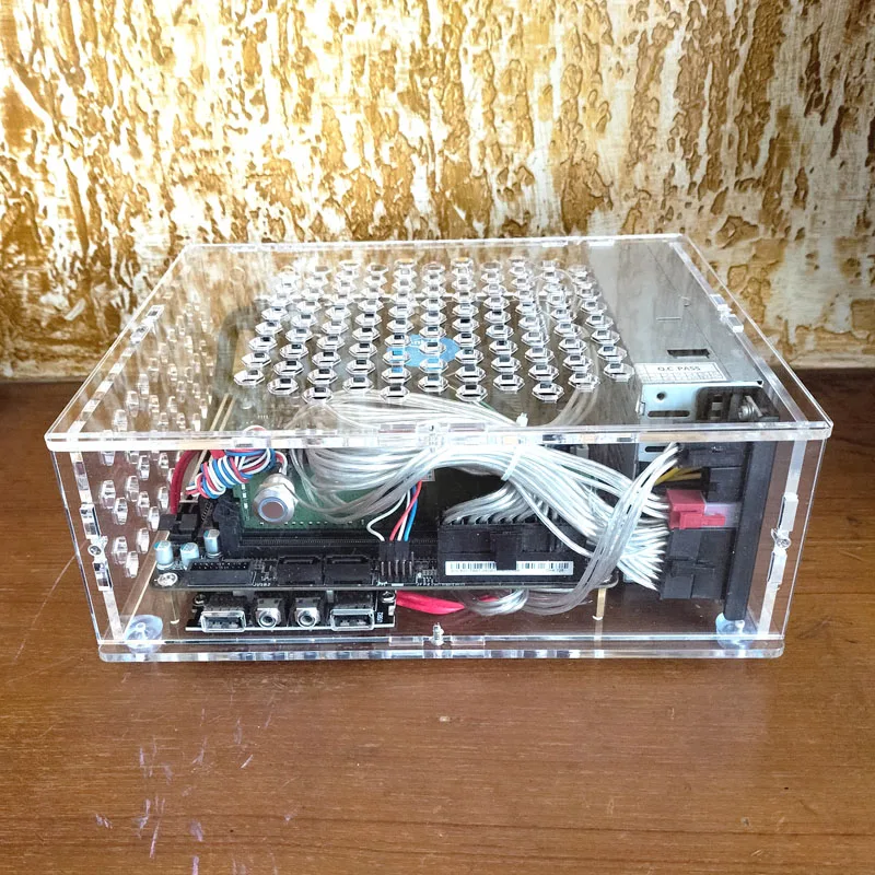 

Fully Transparent, Computer Host Case, Small 1U/FLEX Power Supply, Personalized, Living Room HTPC Acrylic