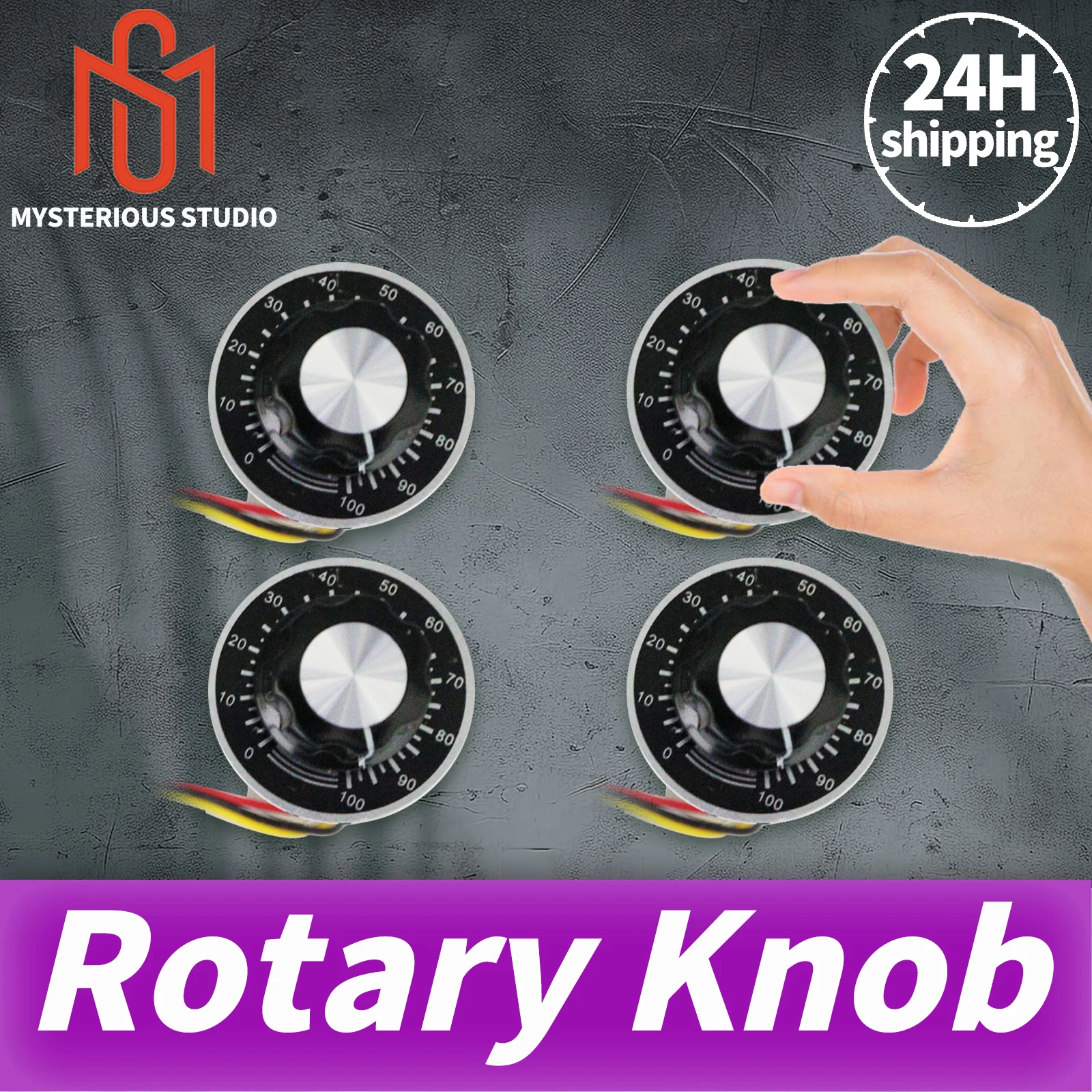 Mysterious studio Secret Room Escape Game Mechanism Props Electronic puzzle Rotary  Knob