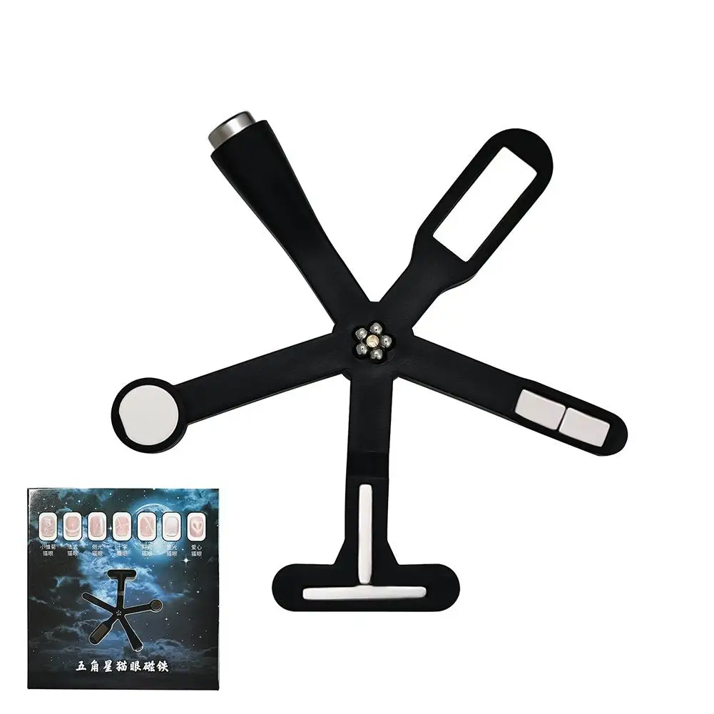 Magnete per unghie Cat Eye 6 in 1, stick magnetico forte, pittura su gel, unghie, design artistico, strumenti per manicure con effetto glitterato