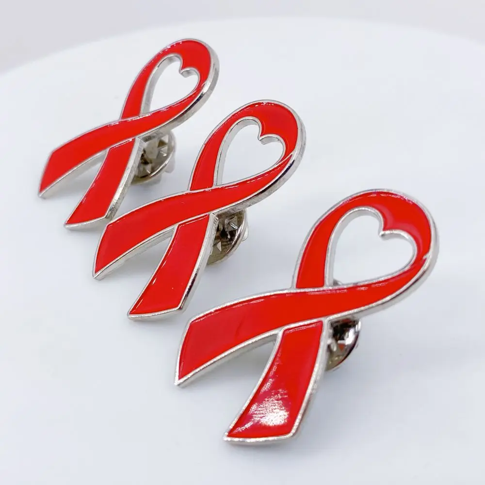 دبابيس التوعية الشريطية السائبة - سرطان الثدي، الصحة العقلية، إيدزات في الواقع الافتراضي، القلب، الوقاية من استخدام الطفل، أرجواني أزرق أخضر أحمر