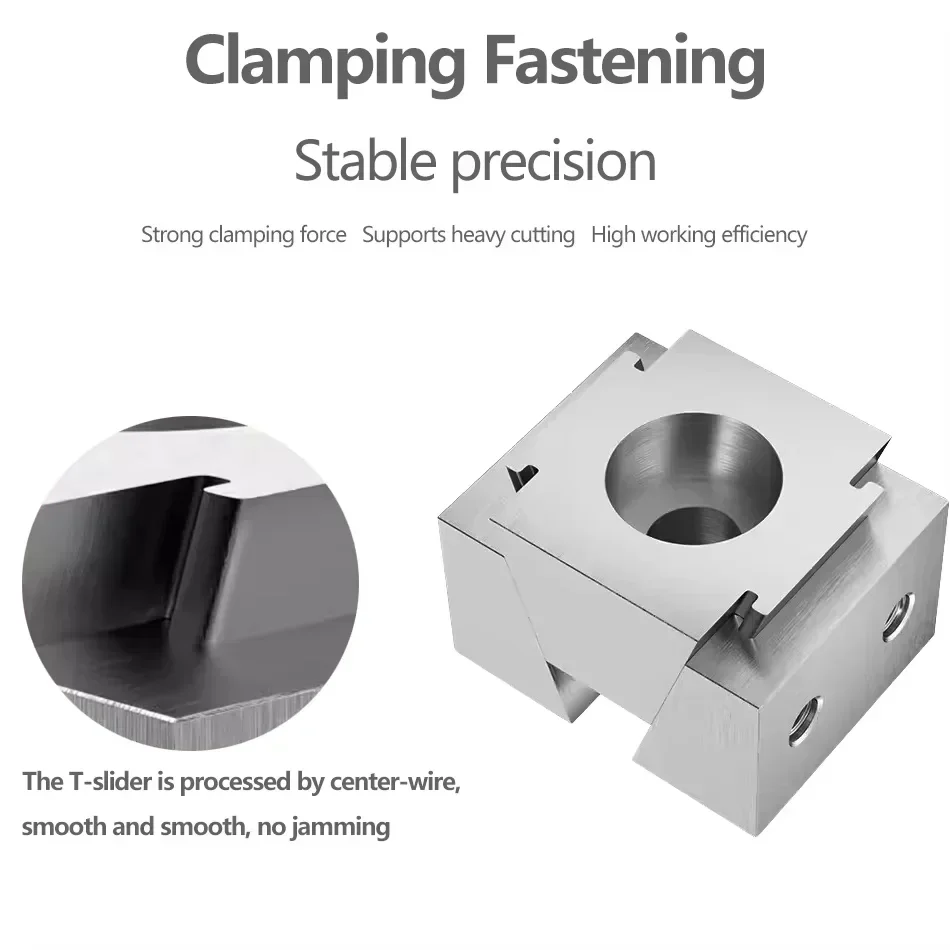YS 100% Original OK Vise Precision Wedge Clamp M6 M8 M10 M12 M14 M16 CNC Multi Station Fixture Single Double Side Clamping Block