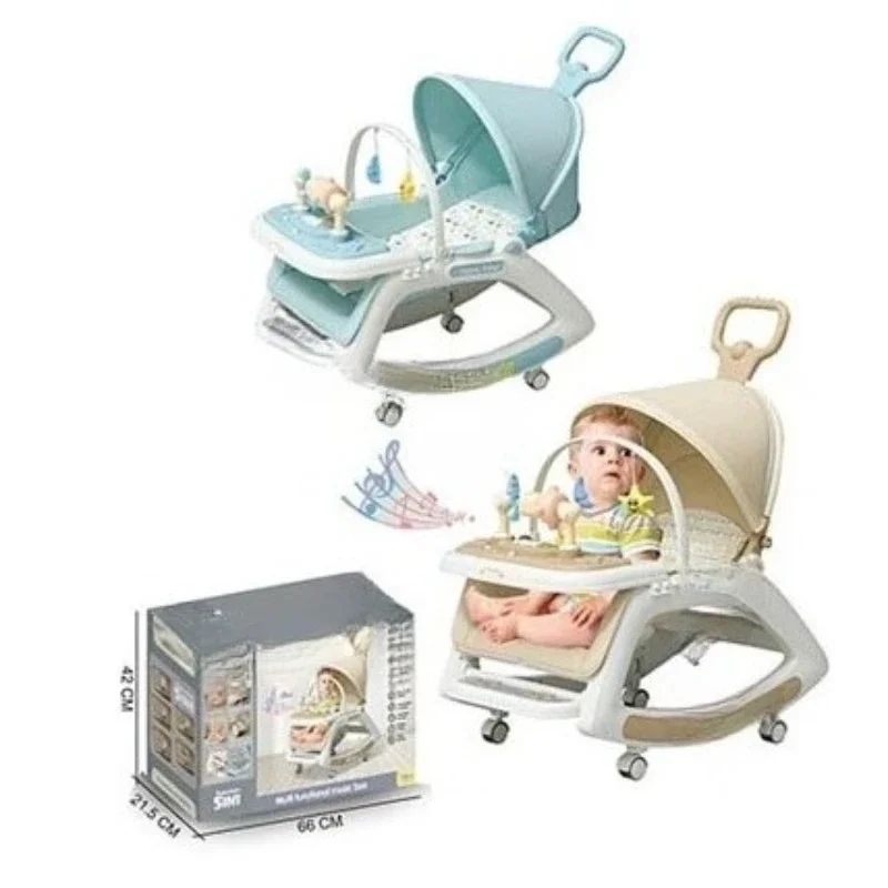 

Children's stroller Baby daily necessities Toys 5 in 1 Baby stroller Toys Wooden carriage with seat chair Children's toys