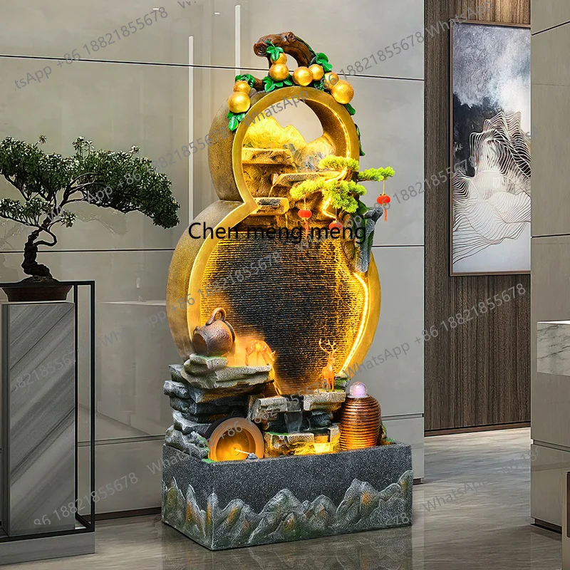 

Rockery circulating water fountain ornament living room office living room lucky landscape