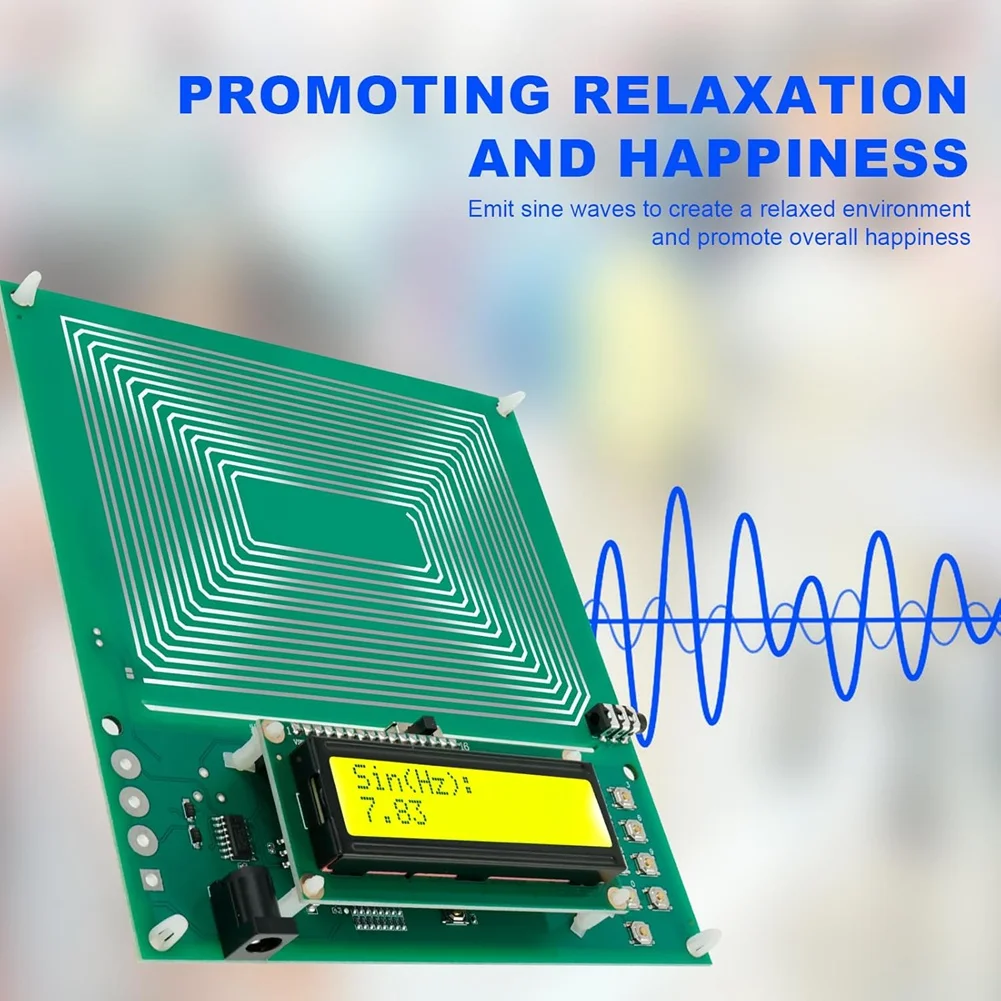 A56X 0.01Hz-30000Hz Adjustable Sine Wave Resonance Generator, 7.83Hz Ultra-Low Frequency Pulse Generator For Relexation Sleep