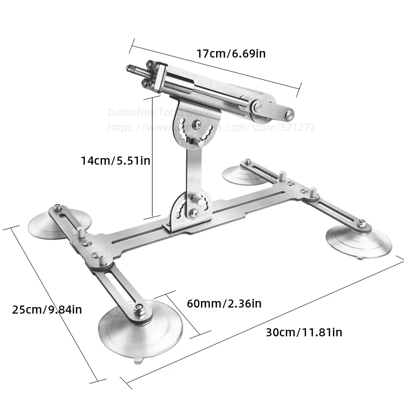 Imagem -04 - Reciprocante Telescópico Atuador Linear Kit Suporte de Aço Inoxidável Atuador de Movimento e Sunsuction Cup Novo