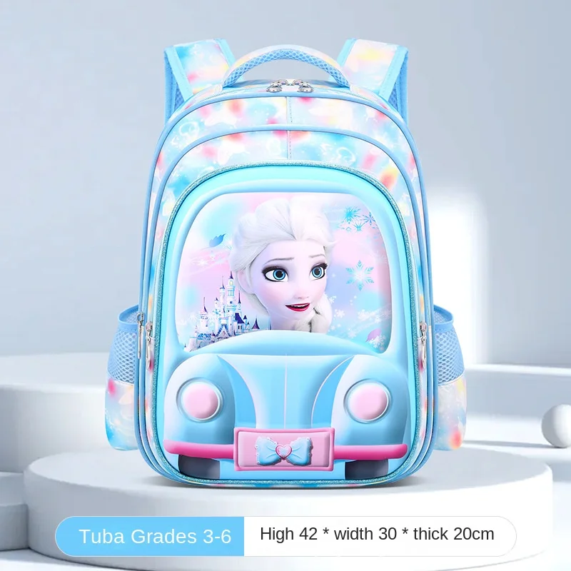 Disney Frozen School Bag For Boy Girl Spider Man Sofia Primary Student Shoulder Orthopedic Backpack Large Capacity Mochilas
