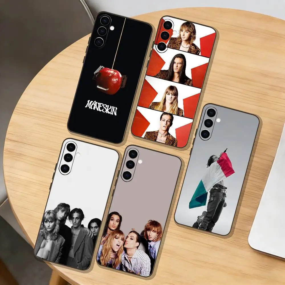 

M-Maneskin Damiano David Phone Case For Samsung Galaxy A73,A72,A71,A70,A53,A52,A51,Others Soft Black Cover