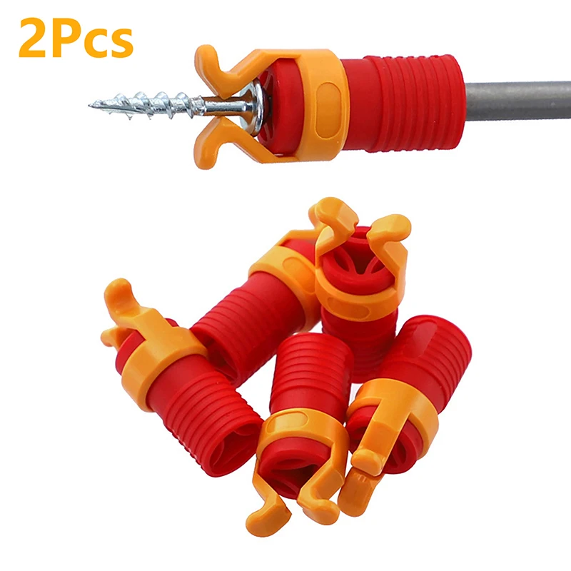 2Pcs Generic Plastic Screw Holder Screw Clamper Fixing Set Woodworking Drill Tools Fixed Sleeve Screw Holder