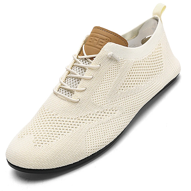 MAEDEF Men Shoes Flat Mesh Breathable Lightweight Home Slippers Men's Shoes Male Fashion Classic Casual Walking Shoes