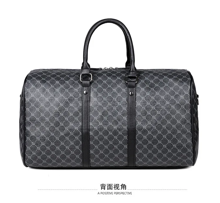 Große Herren-Tragetaschen, modische Handtaschen mit Karomuster und Henkeln, Herren-Umhängetaschen, wasserdichte Reisetaschen, Herren-Gepäcktaschen. – Detail 27