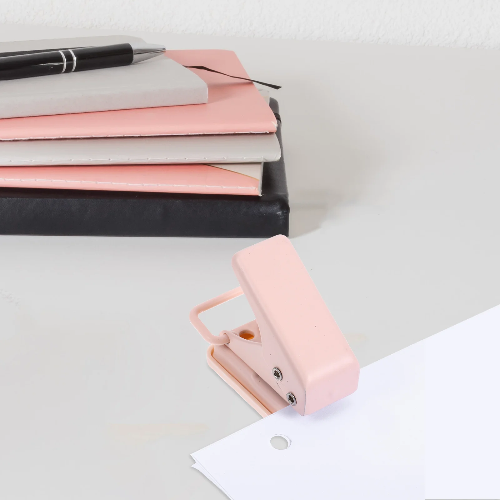 

Mini Single Hole Puncher Portable Handheld Paper Punch for Students DIY Crafting Scrapbooking Tags Binders Office Card Puncher