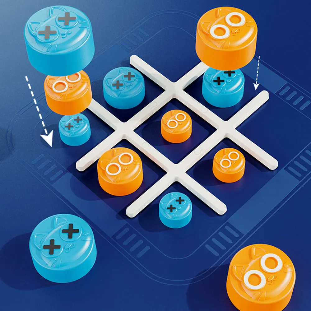 Diversão das crianças bem xadrez tic-tac-toe brinquedos de desenvolvimento interação pai-filho nove palácio grade jogo de tabuleiro de xadrez presente ug360