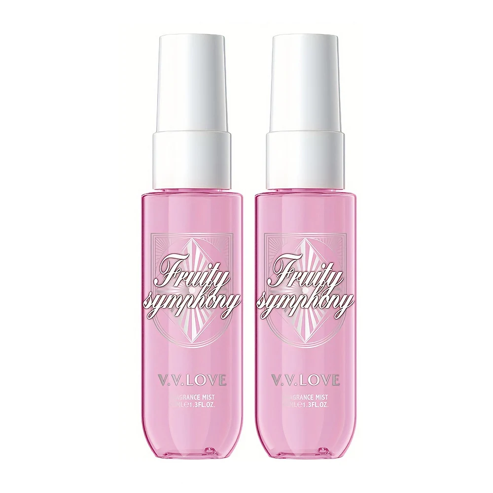 PACK OF 2 Travel Size Fragrance Hair & Body Mist Portable Women's Uplifting Fragrance Spray 68 Floral Fruity Note 40ML 1.3FL.OZ